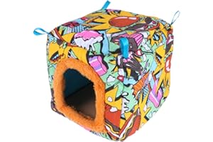 POPETPOP nid d Oiseau câlin nid - Hiver Chaud nid d Oiseau en nid Suspendu Maison snobgle Hideaway Grotte lit Jouet pour Perroquet Macaw Africain Gris perruches Perruche Accessoires Cage d Oiseau