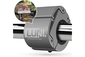 LUNI professional® Handyhalterung Fahrrad aus Aluminium [100% rüttelfest] Universal Smartphone Halterung Fahrradlenker | Fahrradhalterung für jedes Handy | Schnellspann-Funktion