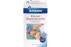 ‎EMCUR Emcur Kinder Nasendusche mit 10 Beuteln Nasenspülsalz, 1er Pack