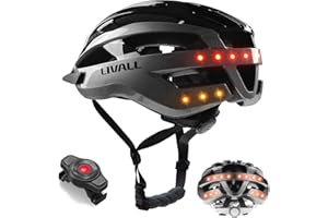 LIVALL Casque de Vélo Intelligent avec feu arrière LED, Casque de Vélo Bluetooth avec Télécommande, Alarme SOS, Casque de Vélo avec Microphone et Haut - Parleur, Homme et Femme Adultes