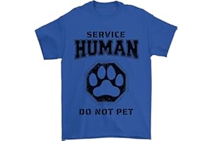3TEES Funny Dog Service Human Do Not Pet Mens T-Shirt 100% Cotton