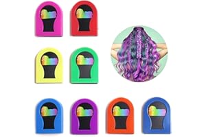 SUUOSL Kit de 8 Craies pour Cheveux Multicolores, Coloration Temporaire pour Hommes et Femmes, Poudres de Teinture Capillaire Non-Toxiques et Solubles dans l'Eau, Idéal pour Fêtes et Coiffures DIY