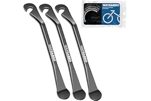 ‎WATSABRO WATSABRO Reifenheber Fahrrad,3 Stück Metall Reifenheber fur Fahrrad Reifenwechsel Werkzeug,Fahrrad Werkzeug,Fahrrad Reifenheber,schwarz