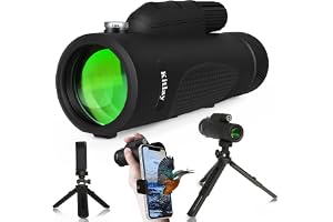 20 x 50 monokulärt teleskop hög effekt, monokulära för vuxna barn med -adapter, uppgraderat stativ, kompakt zoommonokulärt teleskop för fågelskådning vandring jakt, fickmonoklel, vattentät