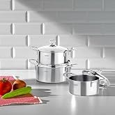 Nehir Silver 6 Par&ccedil;a Paslanmaz &Ccedil;elik Mini Tencere Seti (12-14-16 cm)