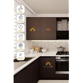 HOMECC Yapışkanlı Folyo - Minimal Ahşap Ceviz Kaplama Kağıdı - Mobilya Duvar Kapı Yapiskanli Kaplama Folyo 120x50 cm - Duvar 
