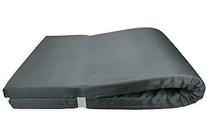 Acomoda Textil - Colchón Tumbona Impermeable. Cojín 180x60x6 cm, Desenfundable, Cómodo y Elegante. Ideal para Jardín, Playa, Piscina, Balcón y Terraza. (Gris, 1)