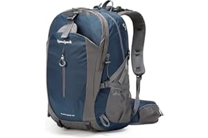 YTL Wasserdichter Wanderrucksack für Herren Damen 40L leichte Outdoor-Tasche Rucksack geeignet für Reisen und Camping, Königsblau（misst 21,3 x 13,8 x 9,1 Zoll）