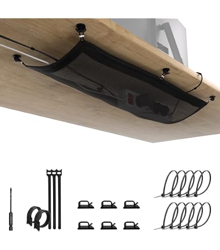 Kit Gestion Câbles Relota - 156 Pièces - Serre-Câbles, Gaines, Clips - Pour Bureau Ou Maison