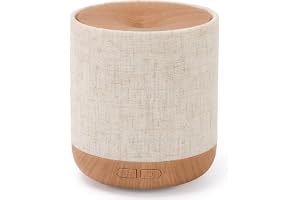 ZmarKraft Essential Oil Diffuser with Fabric Cover and Night Lamp | 200ml, Quiet, Ultrasonic Scent Diffusing & Humidifying, Auto Shut-Off, Ambient Lighting, Candle Light Mode