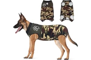 Jiupety Body Cane Post Operatorio Femmina, Tuta Cane Post Operatorio per Femmina, Regolabile Body Chirurgico, Verde, XL