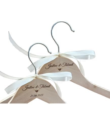 Personalisierte Kleiderbügel Mit Edlem Druck Für Hochzeiten