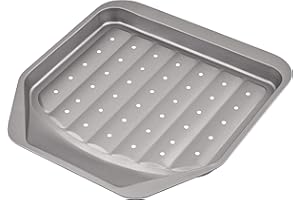 Judge Everyday Non Stick Perforated Chip Tray, Carbon Steel, Grey
