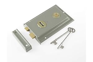 Yale Locks P334 Rim Lock Grey Finish 156 x 104 mm Visi Pack