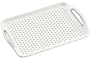 KESPER 77200 Plat de Service Antidérapant Plastique Blanc 45.5 x 32 x 4.5 cm