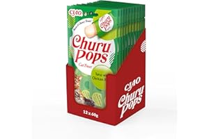 INABA Churu Pops - Friandises à Main pour Chats - Délicieux, Savoureux Snacks pour Chats - Thon et Poulet