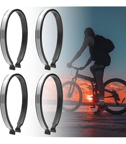 6 Bande Catarifrangenti Per Sicurezza - Fasce Braccio E Gamba Riflettenti, Per Corsa Notturna, Bici, Running - Foto 10