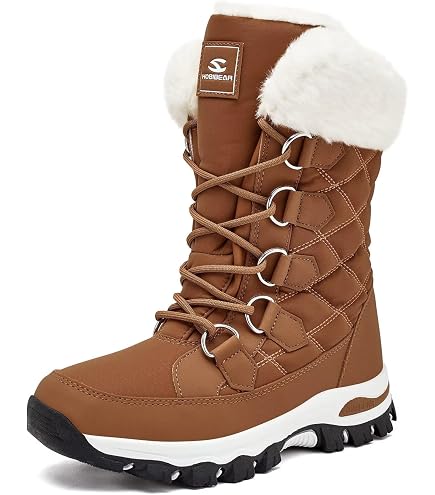 Damen Wanderstiefel Wasserdicht – Mit Fleece-Futter, Rutschfeste Sohle, Für Winter & Schnee