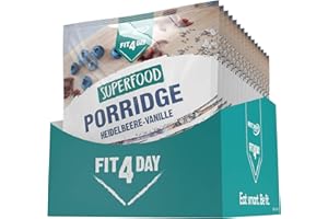 Best Body Nutrition Fit4Day Superfood Porridge Myrtille Vanille 15 x 50 g