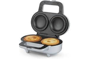 Giles & Posner EK4082G Deep Fill Pie Maker – Double Non-Stick Pie Making Machine, Electric Twin XL Pies 9cm Diameter & 7cm Depth, Easy Clean, Crimping Edge, Homemade Sweet/Savoury Pies, 900 W