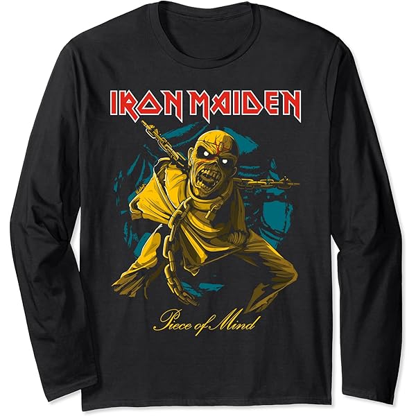 Iron Maiden NOTB Langarmshirt - Vintage Logo Band Shirt