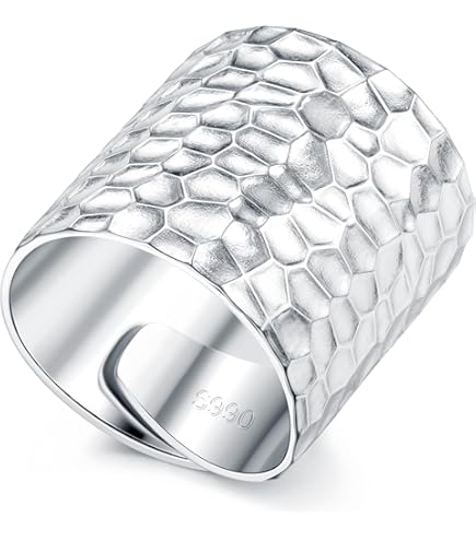 Anello In Argento 925 Donna - Design Onda Minimalista, Regolabile - Foto 10