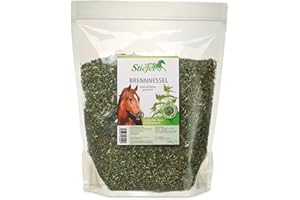 FVLFIL Stiefel Brennessel 500g für Pferde Tüte für den Stoffwechsel, harntreibend, blutreinigend und als natürliches Mineralfutter