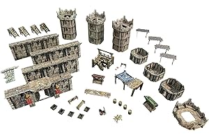 Battle Systems – Modular Fantasy Scenery – Perfect for Roleplaying and Wargames - Multi Level Tabletop Terrain for 28mm Miniatures – Colour Printed Model Diorama – (Citadel)