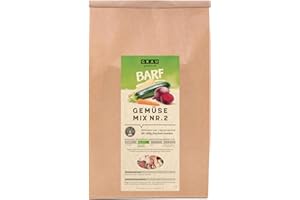 GRAU – El Original – Mezcla de verdura deshidratada para menús Barf para Perros - Mezcla de Verduras «Mezcla n.º 2», Pack Individual (1 x 1,2 kg), alimento complementario para Perros