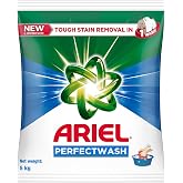 Ariel Perfect Wash Detergent Powder - 5kg, Removes toug...