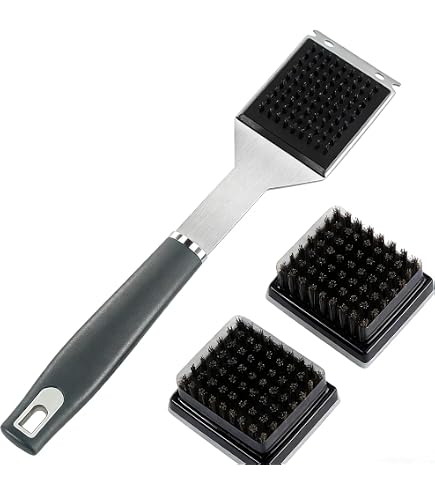 Grattoir Barbecue 5 En 1 – Acier Inoxydable Sans Poils – Nettoyage Grille Facile & Efficace