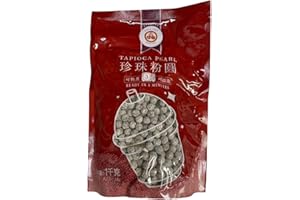 XIHAHA Black Tapioca Pearl per Bubble Tea 1KG (grande confezione)