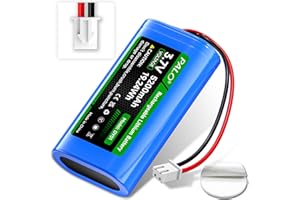 Mspalocell 3.7V 5200mAh Batterie riutilizzabili, XH2.54/2P Batterie di litio per auto per giocattolo RC, telecamera wireless solare, altoparlante wireless, luce a LED esterna, lampada a parete