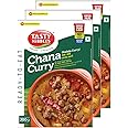Tasty Nibbles Ready to Eat Chana Curry 200g [Pack of 3]| Open Heat & Eat | No Added Preservatives & Chemicals | Japanese Retort Technology