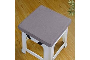 Rr tianshi Cojines de asiento antideslizantes para sillas de comedor, cojines de asiento lavables para taburete, jardín, interior, exterior, oficina en casa (30 x 30 x 3 cm, gris)