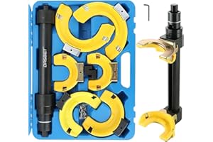 DASBET Strut Spring Compressor Set Macpherson Strut Spring Compressor Kit Interchangeable Fork Strut Spring Extractor Set Strut Coil Spring Shock Absorber Remover Tool
