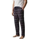 Elemge Flexible Fabric Comfortable Cut Lycra Regular Fit Men's Pajamas Under Waist Elastic Drawstring Pocket Plaid Sleeping Pants Slim Echo