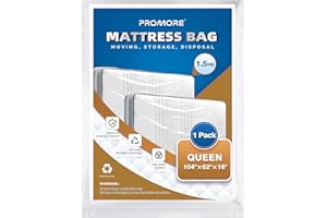 PROMORE King Size Mattress Cover for Moving, Storage - Mattress Bags for Moving and Transport, Mattress Protector Storage Bag - Strong, Reusable, Tearproof, Waterproof, Anti-dust