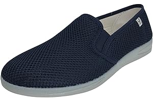 J. Ruiz calzados JR - Alpargatas de Hombre Verano - Alpargatas de Rejilla Hombre Verano - Zapatillas con Suela de Caucho y Plantilla de Lona para el Sudor - Fabricadas en España