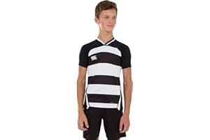Canterbury Boy's Vapodri Evader Hooped Rugby Jersey | Vapodri Technology | Pro Athletic Fit | Durable Rugby Jersey (Pack of 1)