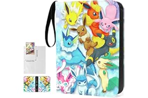 Egmelos Sammelalbum für Karten Sammelalbum,50 Seiten 400 Karten Kapazität,Karten Album,Heft für Karten,Sammelkarten Album,Album für Sammelkarten,Geschenk für Kinder