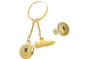 Chelsea F.C. Keyring and Pin Badge Gift Set, Supporters Gear Gifts