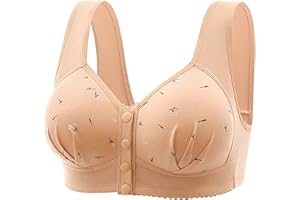 Cocila Reggiseno Donna Super Push up Unita Senza Fili Reggiseno antigoccia Regolabile e Traspirante Palla Reggiseno Top Fitness Palestra Bianco Reggiseno Allacciato Davanti Lovable