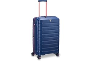 RONCATO B-flying Move Valigia Trolley Medio 68 cm, espandibile con zip e con sistema di chiusura TSA - Blu Oltremare