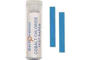 Bartovation chlorure de cobalt et de l'humidité de détection d'humidité papier test [flacon de 100 bandelettes]