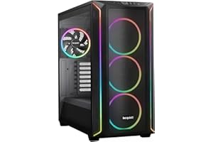 be quiet! Shadow Base 800 FX Black boîtier PC, éclairage ARGB avec contrôleur ARGB Inclus, Multiples Modes et Couleurs, 4 Ventilateurs Light Wings 140 mm PWM, Flux d’air Exceptionnel, Hub ARGB et PWM