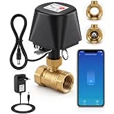 WiFi Smart Water Valve, Motorized Ball Valve, App Remote Control, Suitable with Alexa and Google Home, for Garden, Greenhouse