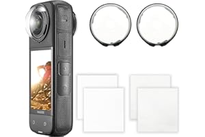 FloraVigo Osłona obiektywu do kamery sportowej Insta 360 X5, odporna na zarysowania osłona obiektywu z hartowanego szkła, zdejmowana osłona obiektywu aparatu, akcesoria