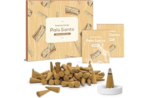 SCENTORINI Incenso coni 120 pz, Profumi Palo Santo, Coni di Incenso Naturale per Meditazione Yoga Purificazione Relax