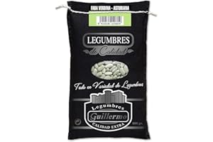 Guillermo | Alubia verdina - Saco 500 g. | Gourmet | Calidad Extra | Alubias para marisco | Textura mantecosa al paladar y piel muy fina